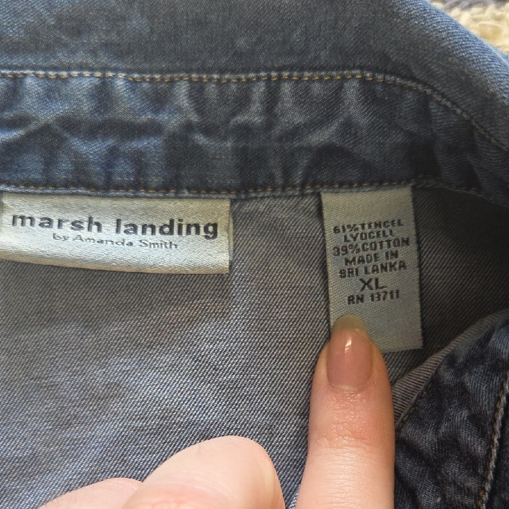 Marsh Denim Button Down Shirt - Picture 3 of 3